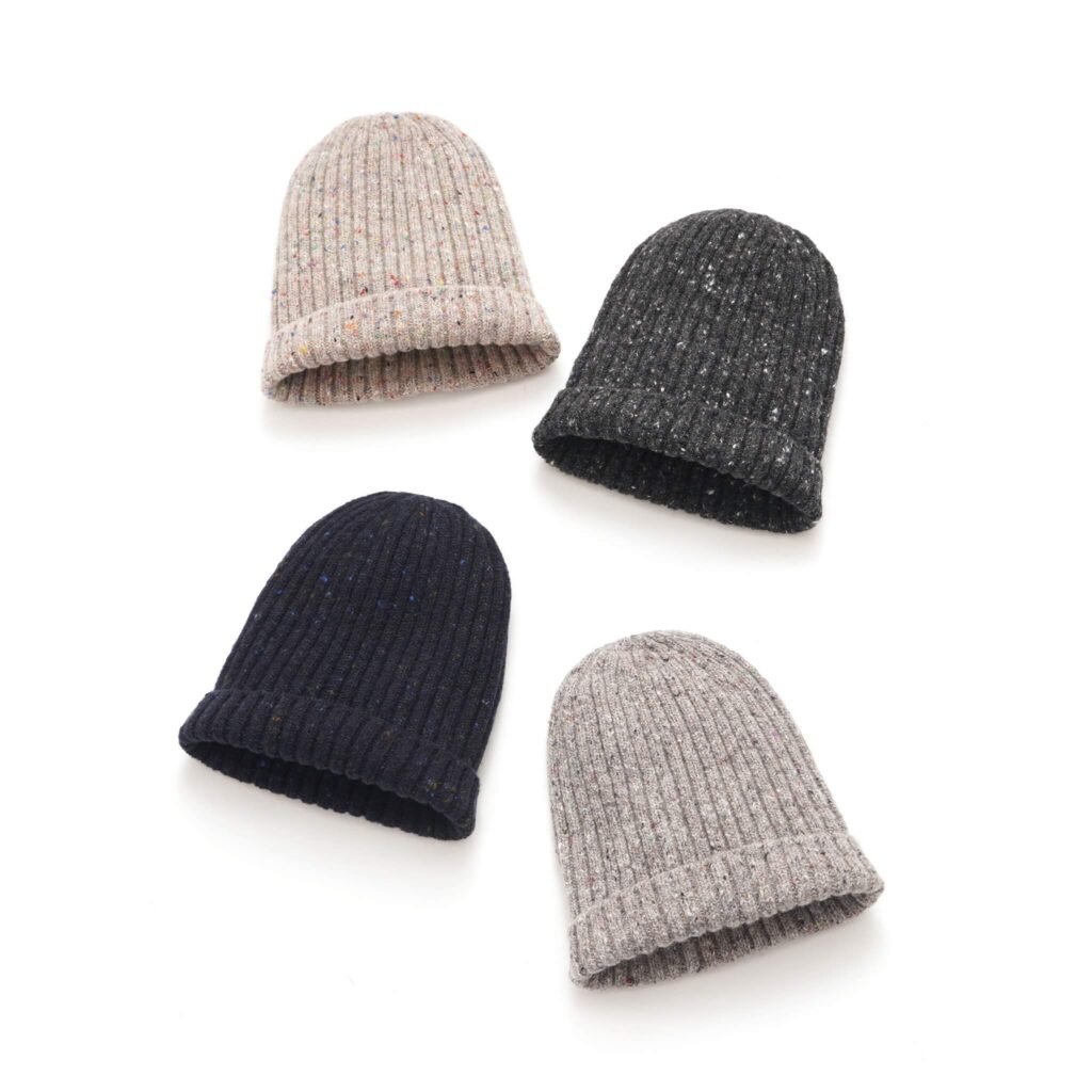 American Trench beanie hats in grey black 