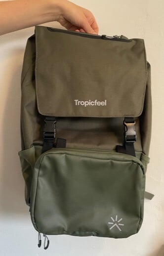 Tropicfeel sustainable luggage bag