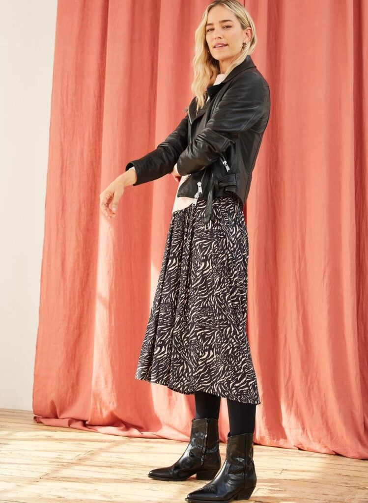 Baukjen midi skirt