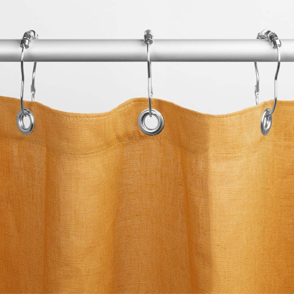 Bean products natural linen shower curtain