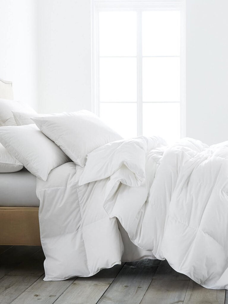 Boll and Branch organic cotton comforter from responsible down 