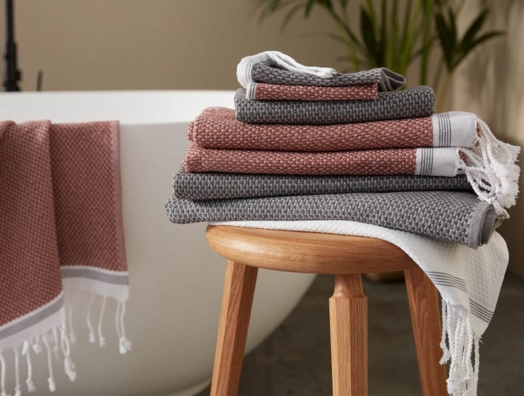 Coyuchi Mediterranean style organic towels