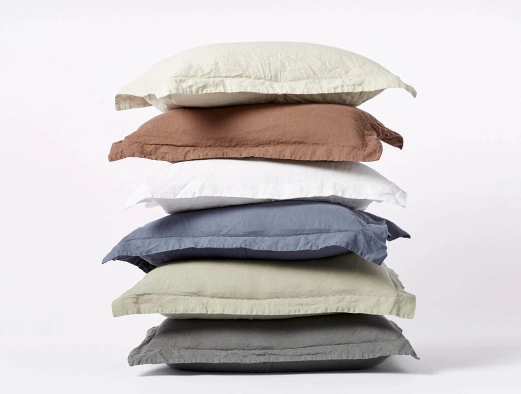 Coyuchi organic cotton shams