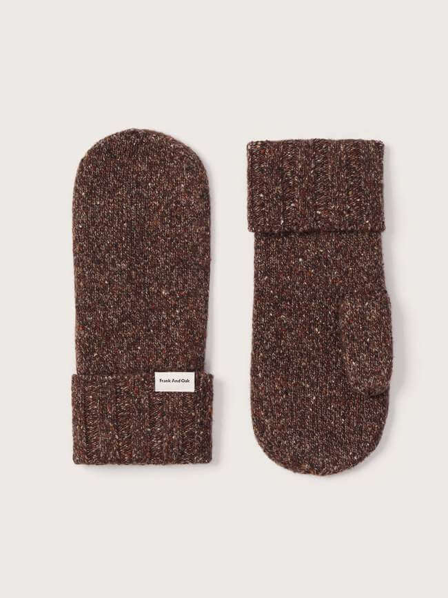 Frank and Oak wool mittens