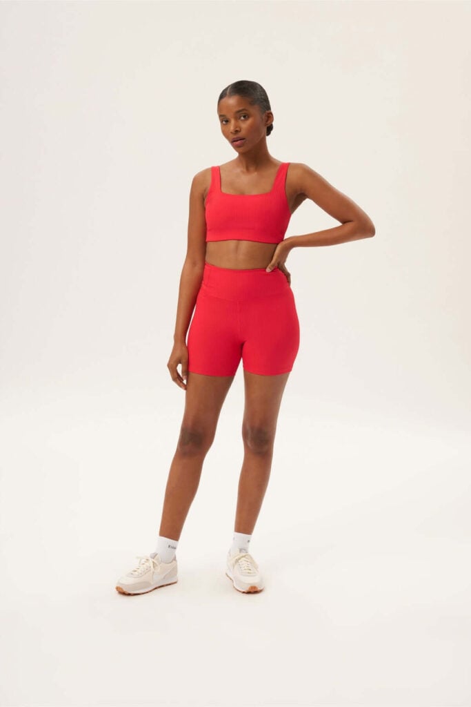 Girlfriend collective sustainable bike shorts