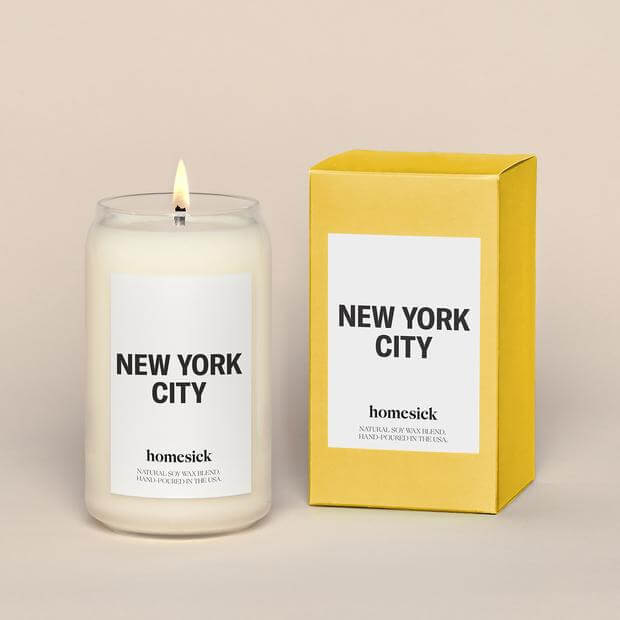 Homesick non toxic candles fragrances from every city