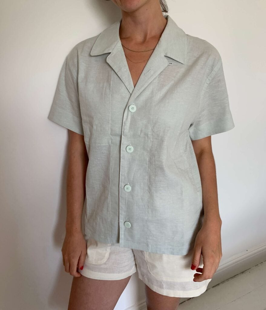 Allbirds camp shirt and short set