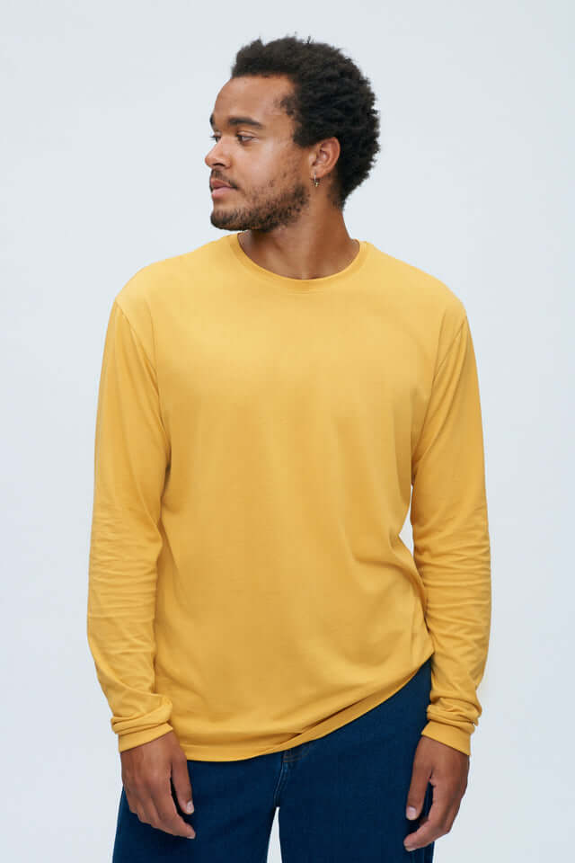 KOTN yellow organic cotton long sleeve