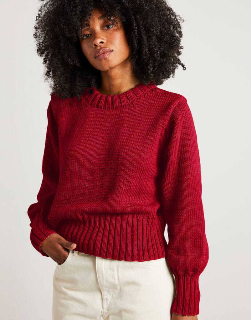 Wool and the gang hand knit sweater