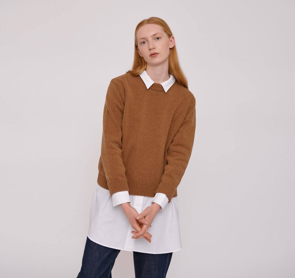 Organic basics warm sweater made from sustainable materials