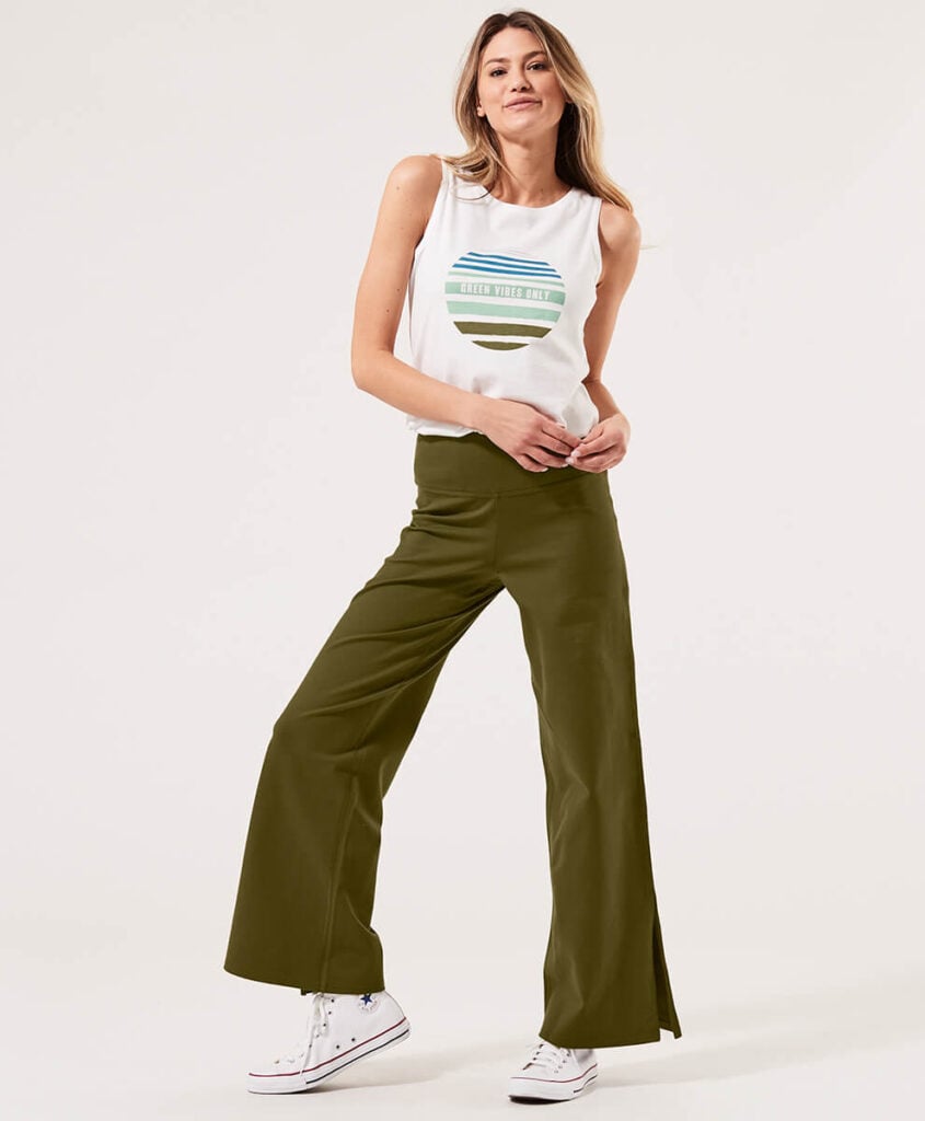 Pact split hem trousers