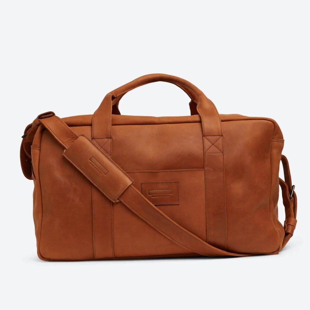 Parkey Clay leather travel bag