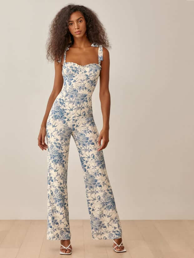 Reformation patterned jumpsuit