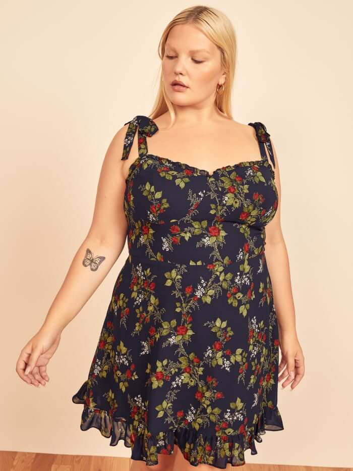 Reformation vintage inspired dress, ethical alternative to ModCloth