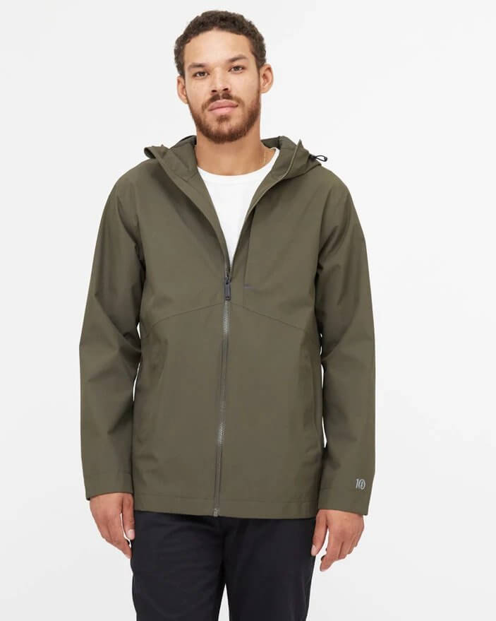 Tentree sustainable raincoat