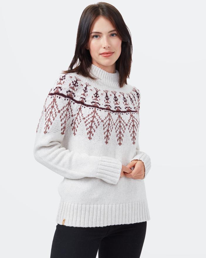 Tentree sweater with pink and purple detailing