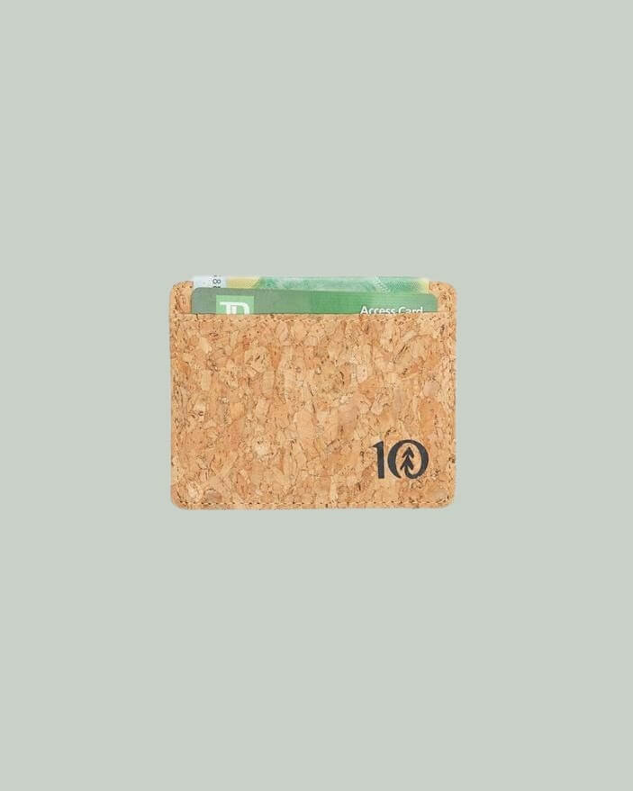 tentree sustainable cork card holder