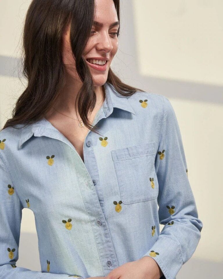 United By Blue organic cotton button down shirt