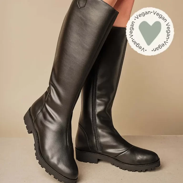 Vegan Knee High Boots