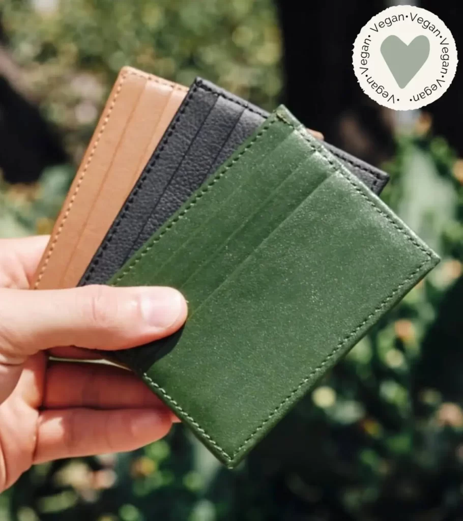 Black Nopal vegan leather wallets