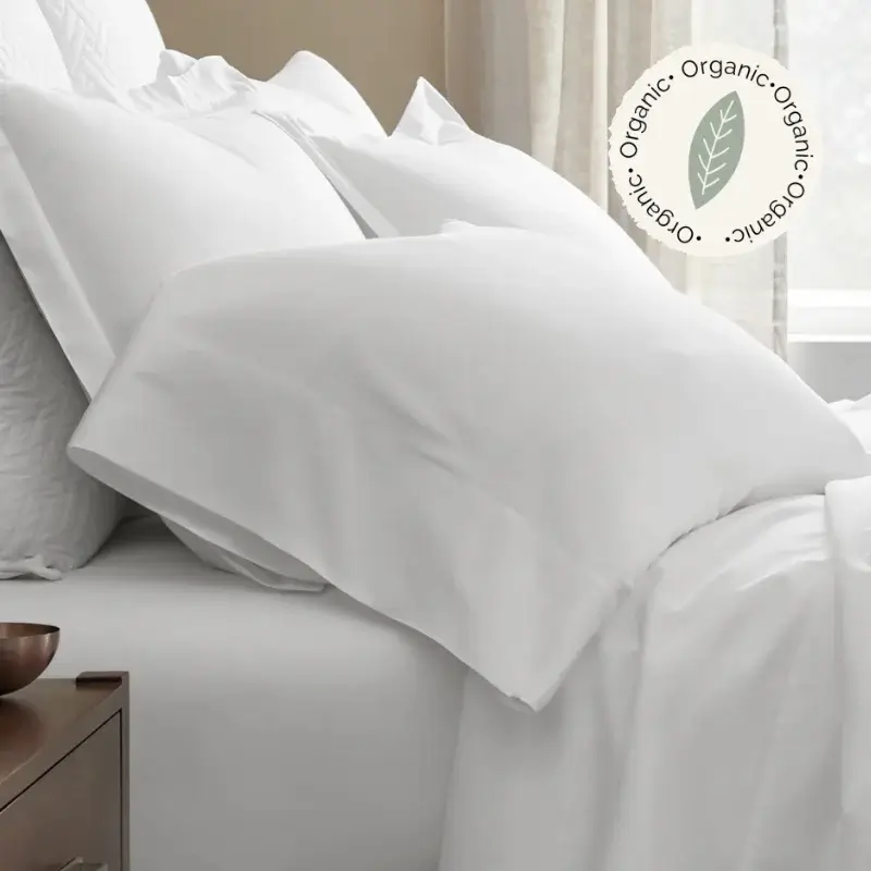 Boll and Branch organic pillowcase white