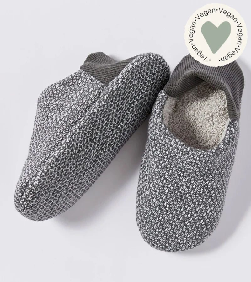 Coyuchi cotton house shoes