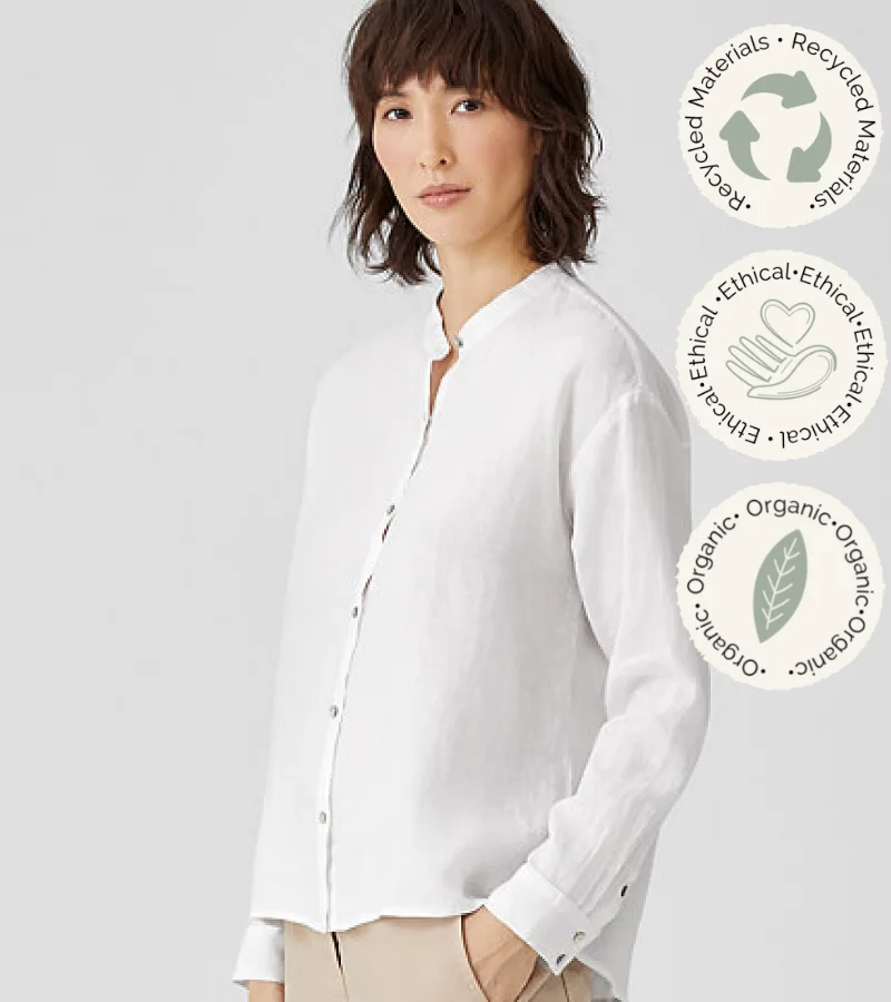 Eileen fisher sustainable blouses workwear