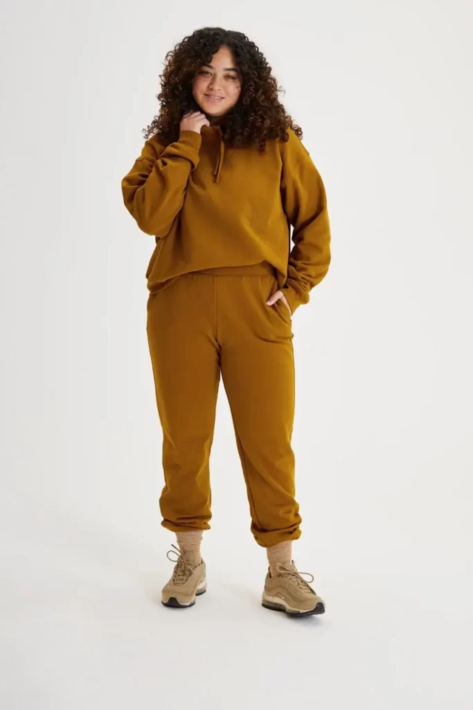 Girlfriend Collective sweatpants and sweatshirt set