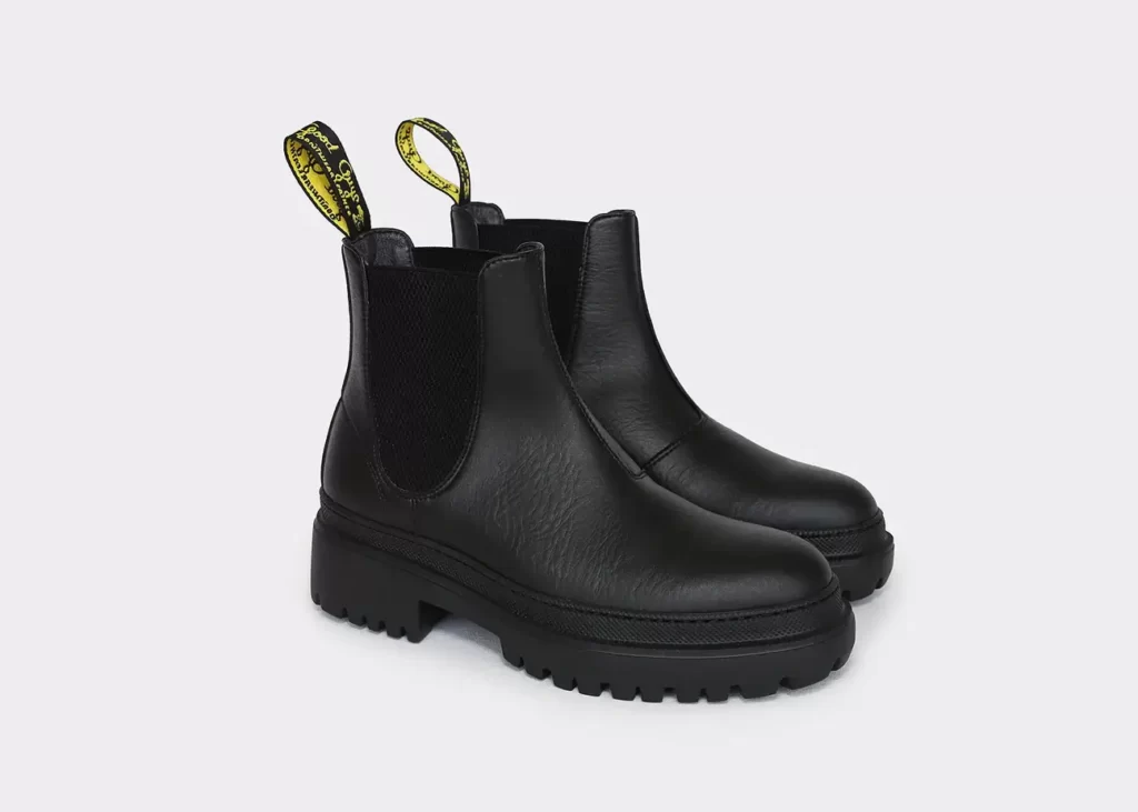 Goot Guys black vegan chelsea boots