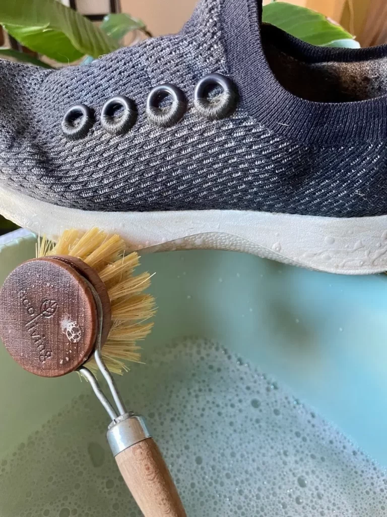 How to clean Allbirds brushing off visible grime and stains