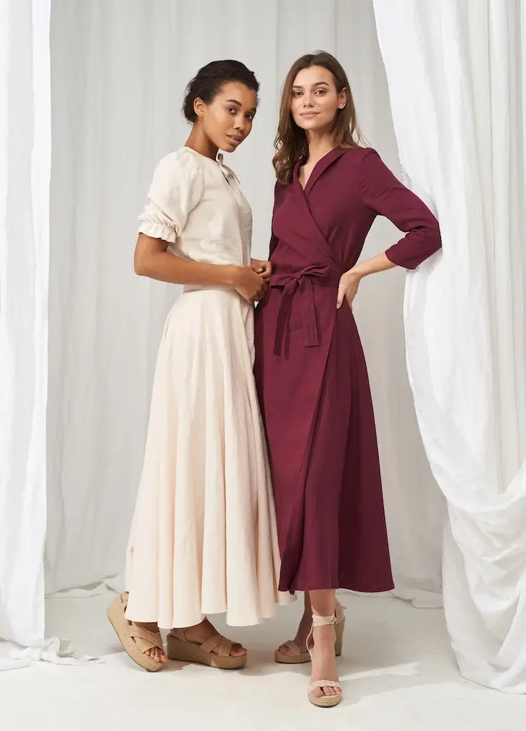 Linen handmade Studio ethical and sustainable dresses