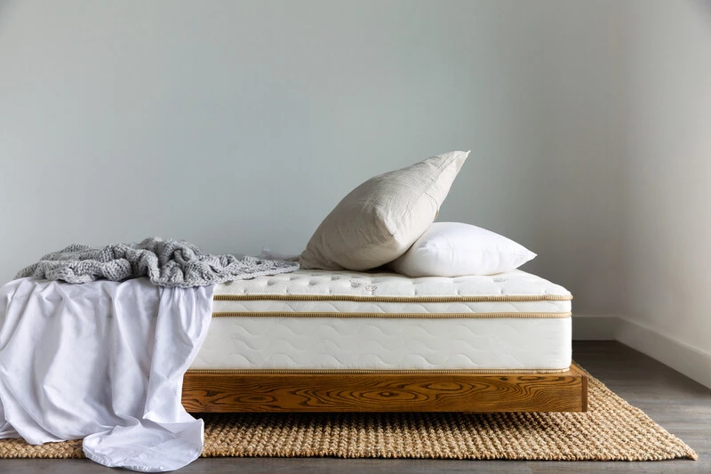 Image showing a Saatva Mattress on bed