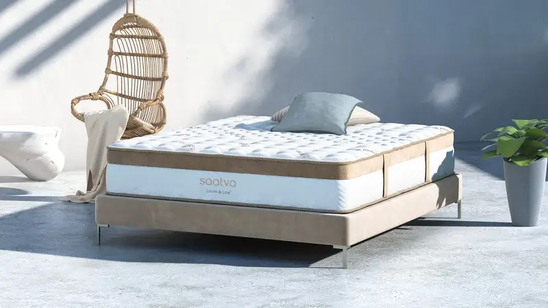 Image showing a Saatva sustainable mattress