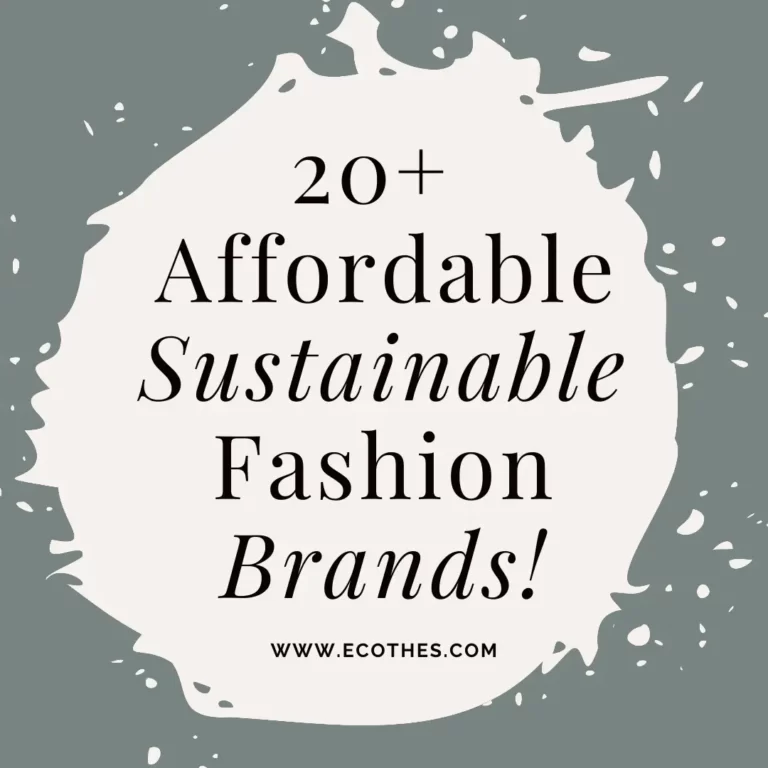 Affordable ethical and sustainable clothing brands