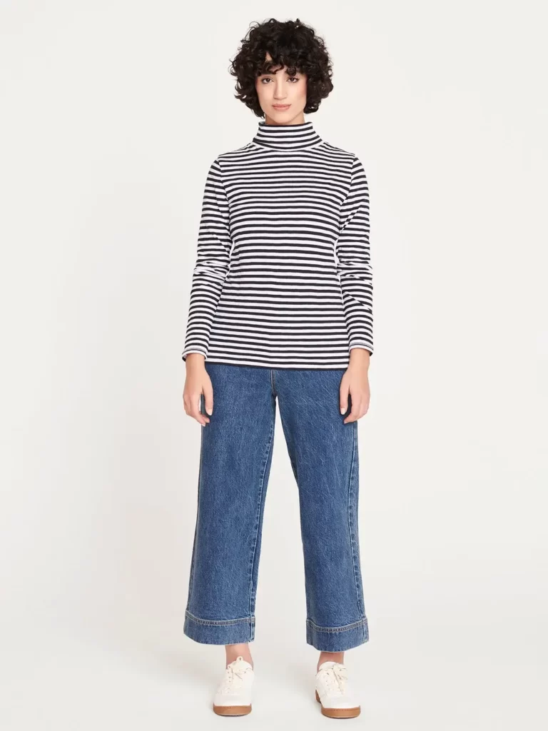 Thought striped turtleneck