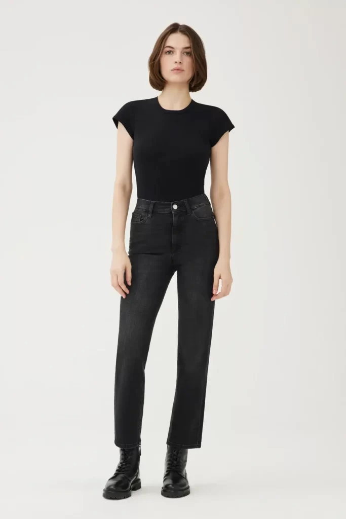 Warp and Weft vegan black jeans