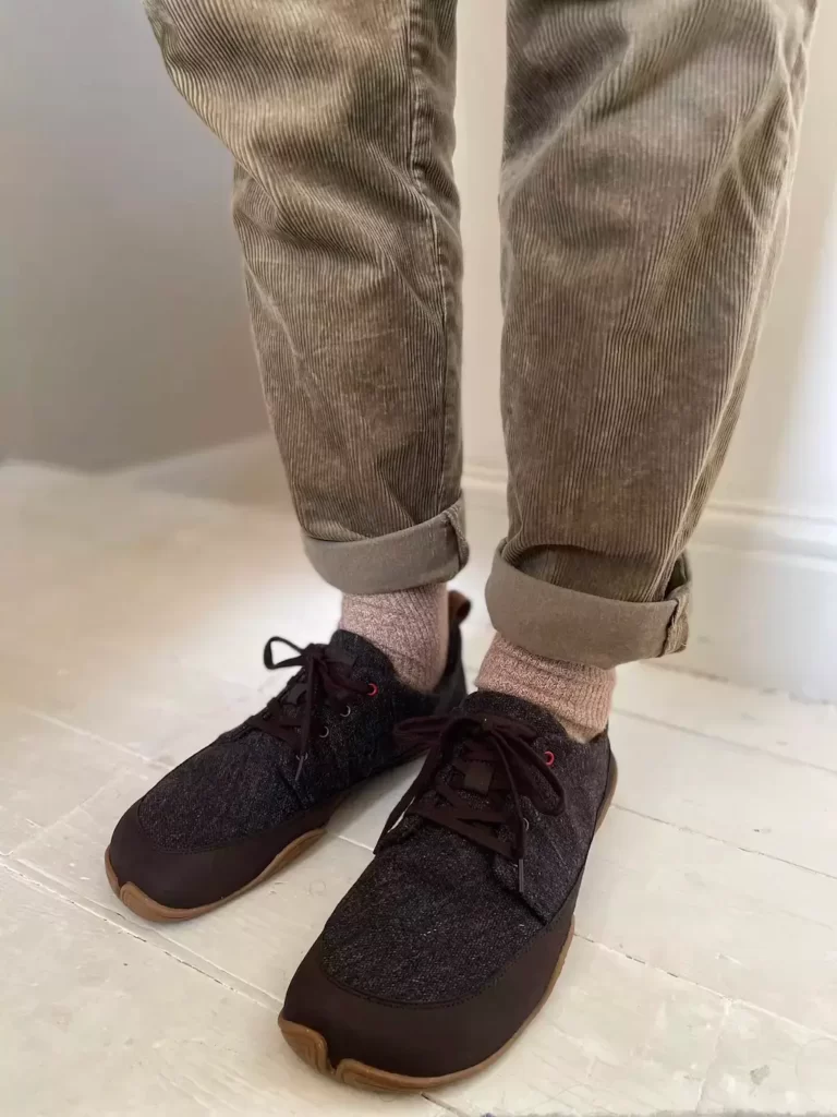 Wildling wool shoes worn by editor Georges